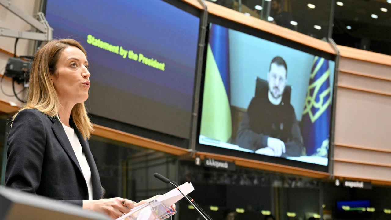 Metsola fordert von Deutschland "Taurus"-Lieferung an die Ukraine