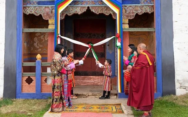 Bhutan's Queen Attends Re-opening Ceremony of Wangduechhoeling Palace after decade-long project to restore it.