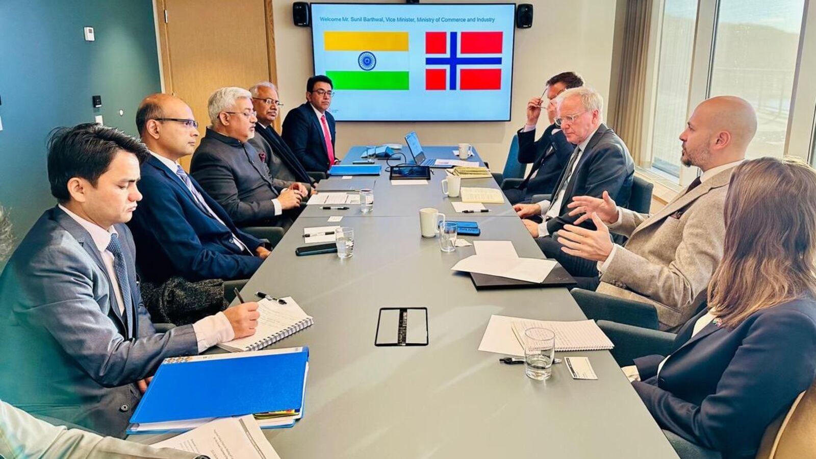 Commerce secretary Sunil Barthwal visited Norway on 22 November.