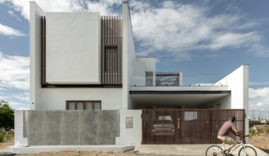 renewable energy and nature weave through the lemonade factory's house in india