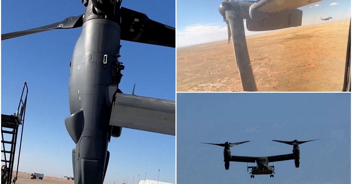 Un elicopter Ospreys, care transporta personalul Casei Albe, abandonat la sol în New York după ce motorul a luat foc