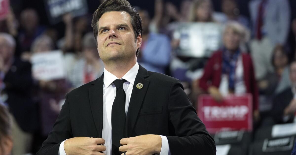 Will Matt Gaetz be confirmed as attorney general?