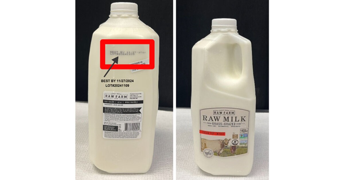 Bird flu detected in raw milk in California, health officials confirm