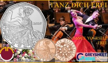enlarged image for Austria: New Year’s Annual Silver Collector Coin For 2025 Features The Theme Of Dance