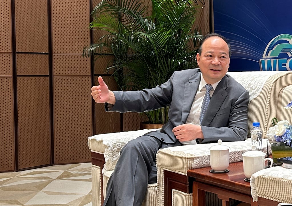 Billionaire Robin Zeng, founder and chairman of CATL, speaks during an interview in Ningde, Fujian province on November 7. Photo: Reuters Billionaire Robin Zeng, founder and chairman of CATL, speaks during an interview in Ningde, Fujian province on November 7. Photo: Reuters