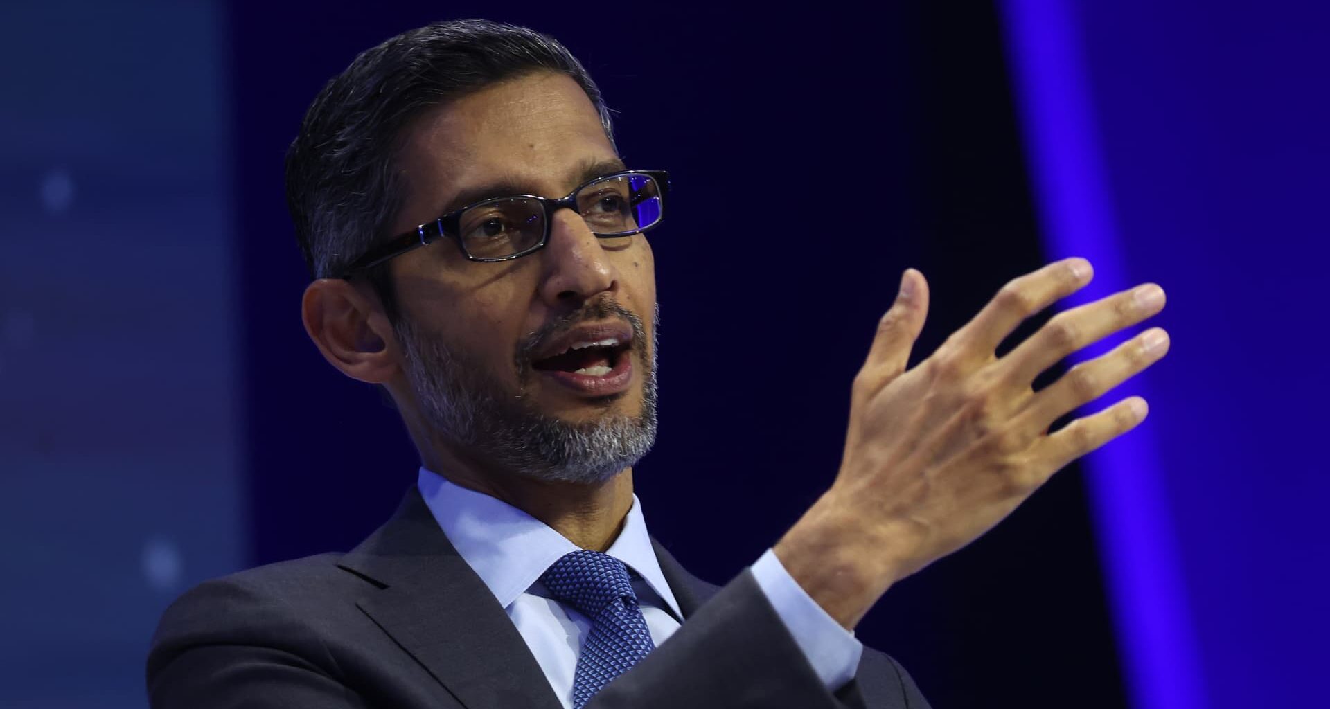 Sundar Pichai says he’d love to compare Google, Microsoft’s AI models