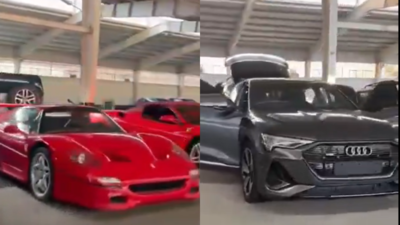 Watch: Syrian rebels find Ferraris, Rolls-Royces, and other luxury cars in Bashar al-Assad's palace