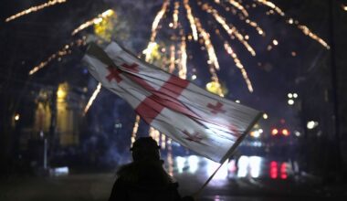 Georgians vow to continue protests 'until victory' as unrest continues for ninth night