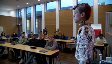 Video. Watch: AI-powered robot teaches German students