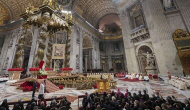 Thousands of Europeans welcome Christmas as they attend masses held all over the continent