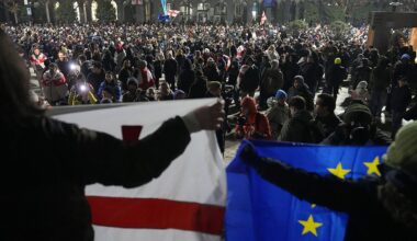 EU Parliament delegation visits Georgia and marches with pro-EU protesters