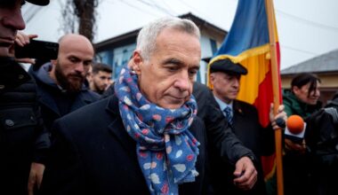 Romania's far-right Georgescu denounces cancelled vote outside closed polling station
