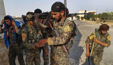 Kurdish forces fight back against Turkish-backed rebels amid clashes in northern Syria