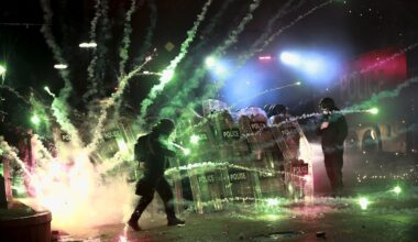 Protests continue across Georgia for third night after EU accession talks suspension