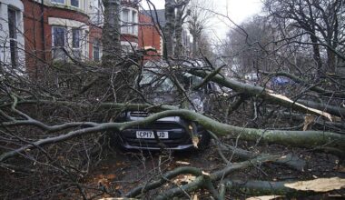 Two killed by falling trees as Storm Darragh batters much of the UK and Ireland