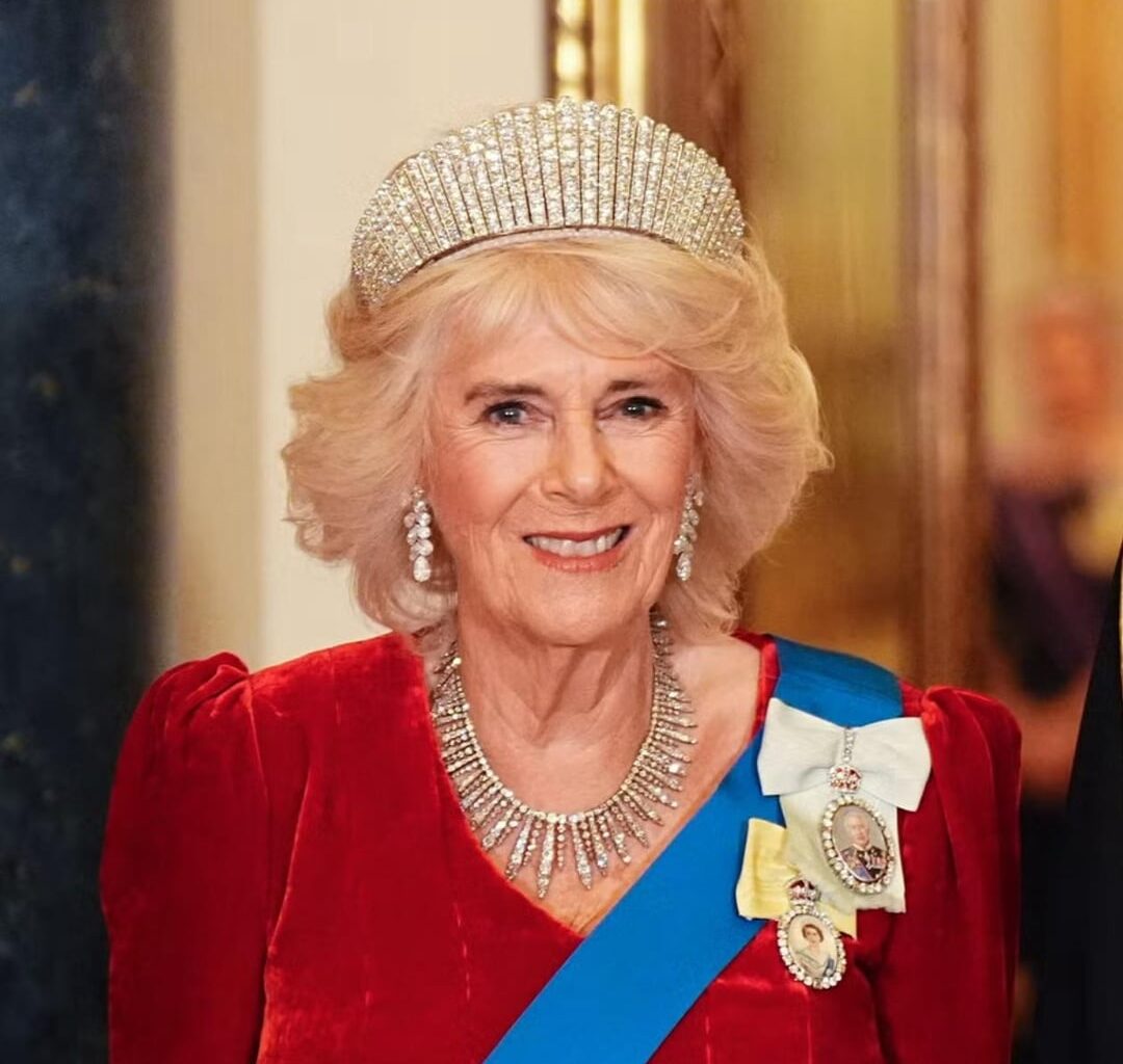 Camilla loves them big tiaras!
