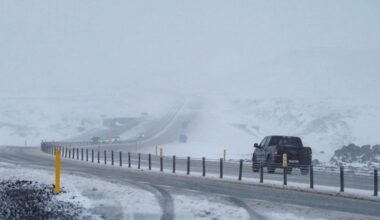 Hellisheiði might not be passable this evening and night
