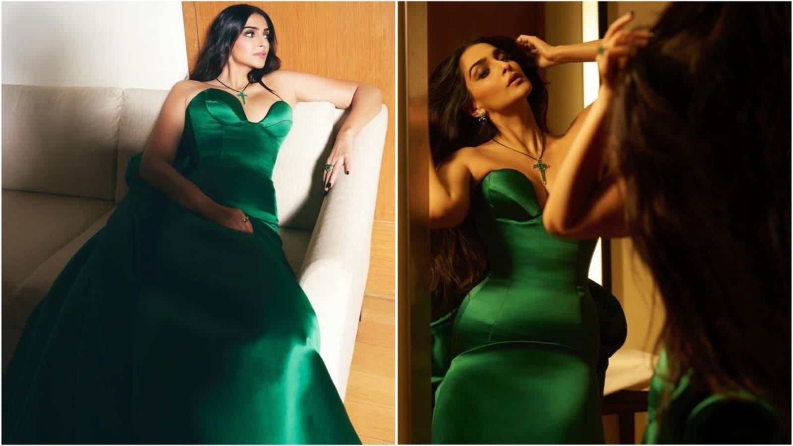 Sonam Kapoor brings ‘Wicked’ energy and bold drama in jaw-dropping green gown, fans compare her to Kim Kardashian | Fashion Trends