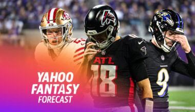 Week 13 recap: Bills run over 49ers, Eagles stomp Ravens and Falcons free fall | Yahoo Fantasy Forecast