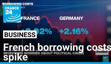French borrowing costs spike amid political turbulence • FRANCE 24 English