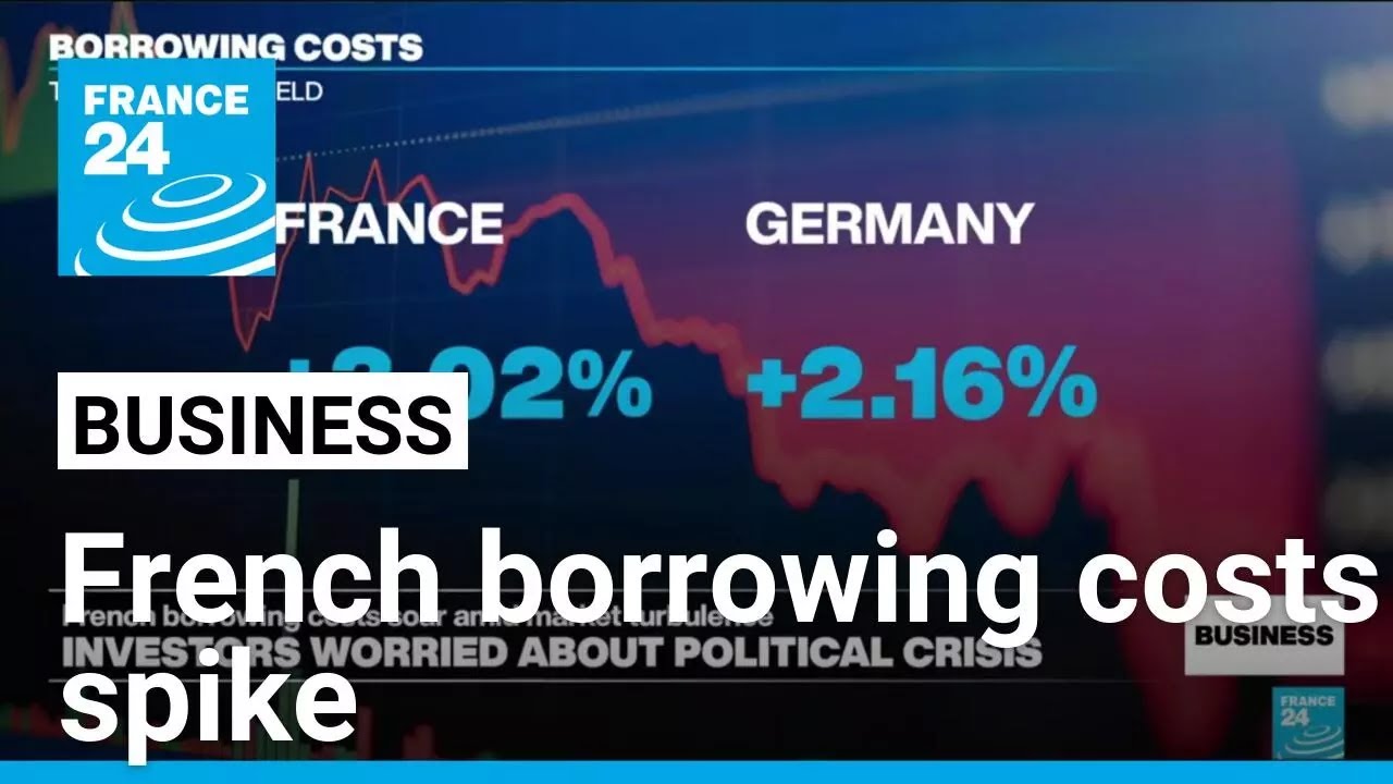 French borrowing costs spike amid political turbulence • FRANCE 24 English