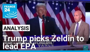 Trump makes new appointments, picks Lee Zeldin to lead the Environmental Protection Agency