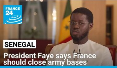 Senegal president says France should close army bases in country • FRANCE 24 English