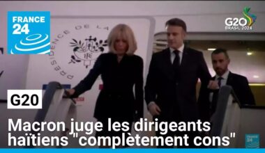 Macron juge les dirigeants haïtiens "complètement cons", vive protestation d'Haïti • FRANCE 24