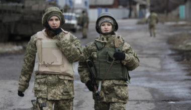 Ukrainian Female Soldiers On Patrol
