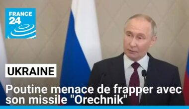 Ukraine : Poutine menace de frapper Kiev avec son puissant missile expérimental "Orechnik"