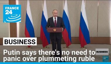 Putin says there's no need to panic over Russia's plummeting ruble • FRANCE 24 English