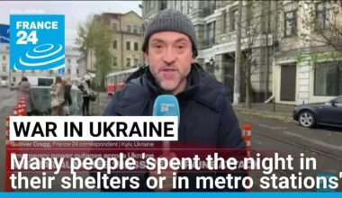 'Lot of Ukrainians spent the night in their shelters or in metro stations' • FRANCE 24 English