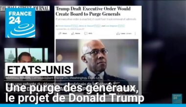Etats-Unis : une purge des généraux, le projet de Donald Trump • FRANCE 24