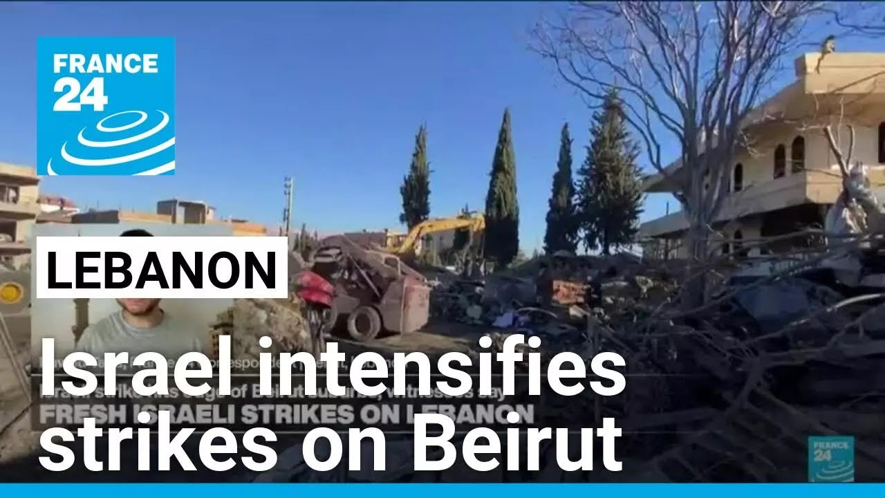 Israel intensifies strikes on Beirut suburbs • FRANCE 24 English