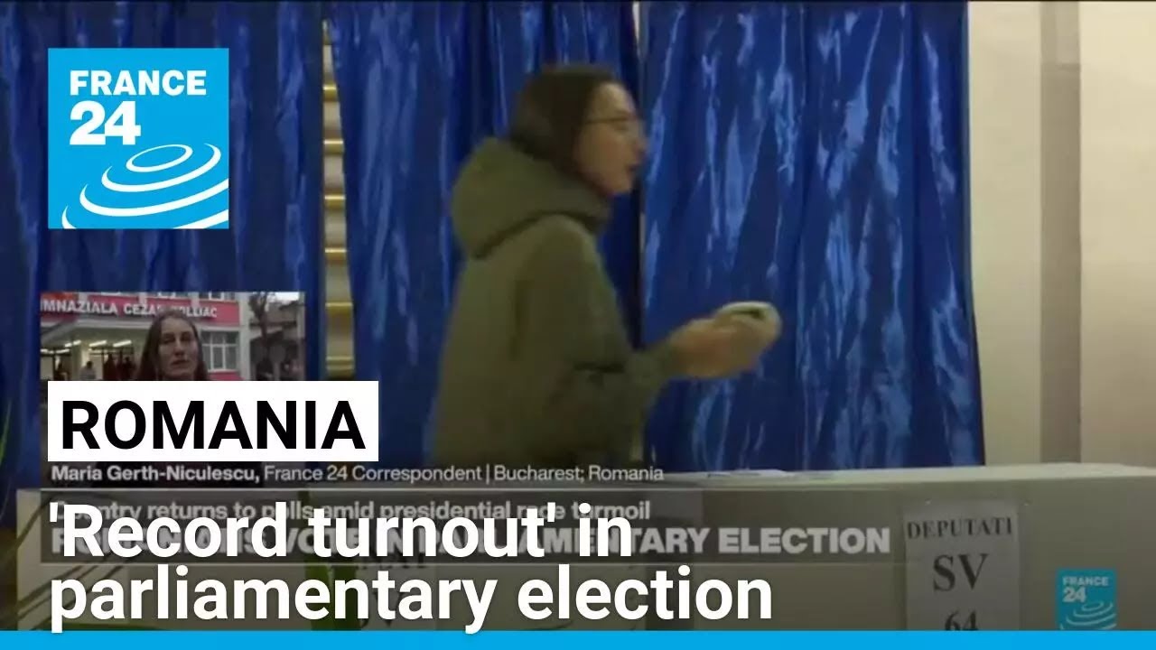 'Record turnout' in Romania's parliamentary election • FRANCE 24 English