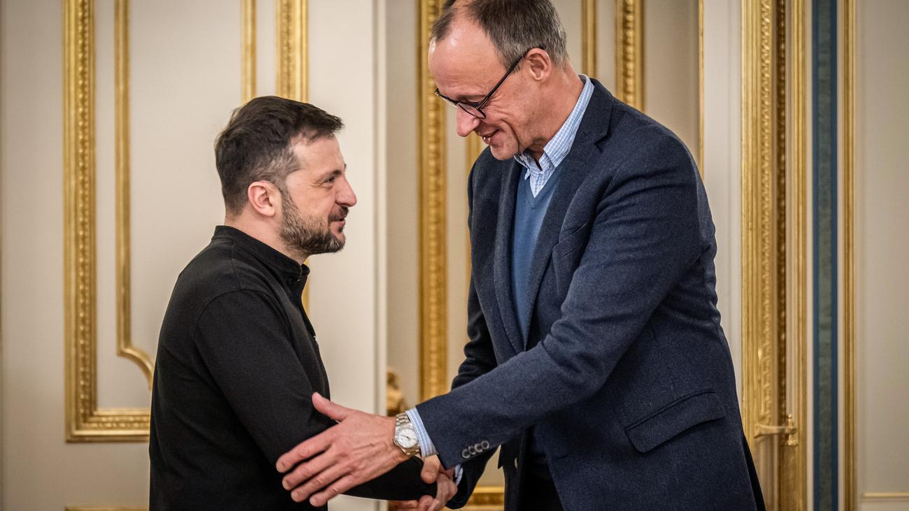 Ukraine-Krieg: Friedrich Merz fordert bei Besuch in Kyjiw europäische Kontaktgruppe