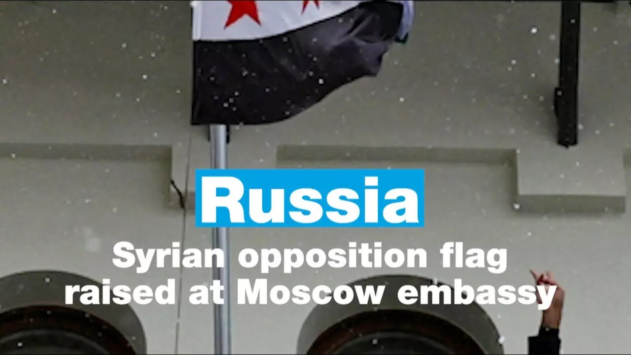 Russia: Syrian opposition flag raised at Moscow embassy • FRANCE 24 English