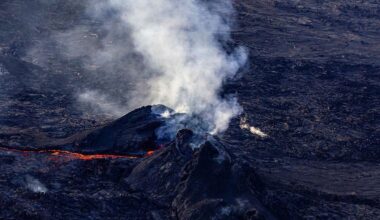 The last pictures of the eruption