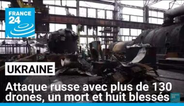 Guerre en Ukraine : attaque russe avec plus de 130 drones, un mort et huit blessés, selon Kiev