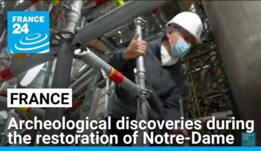Surprising archeological treasures discovered during the restoration of Paris' Notre-Dame
