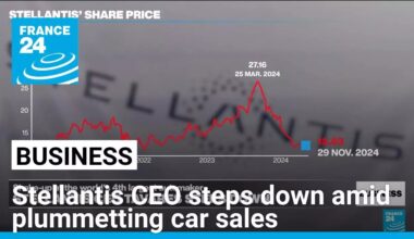 Stellantis CEO Carlos Tavares resigns amid plummeting vehicle sales • FRANCE 24 English