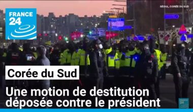 Corée du Sud : une motion de destitution déposée contre le président • FRANCE 24
