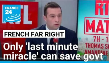 France's far right says it will vote government down unless 'last minute miracle' • FRANCE 24