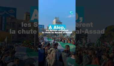 À Alep, les Syriens célèbrent la chute de Bachar al-Assad • FRANCE 24