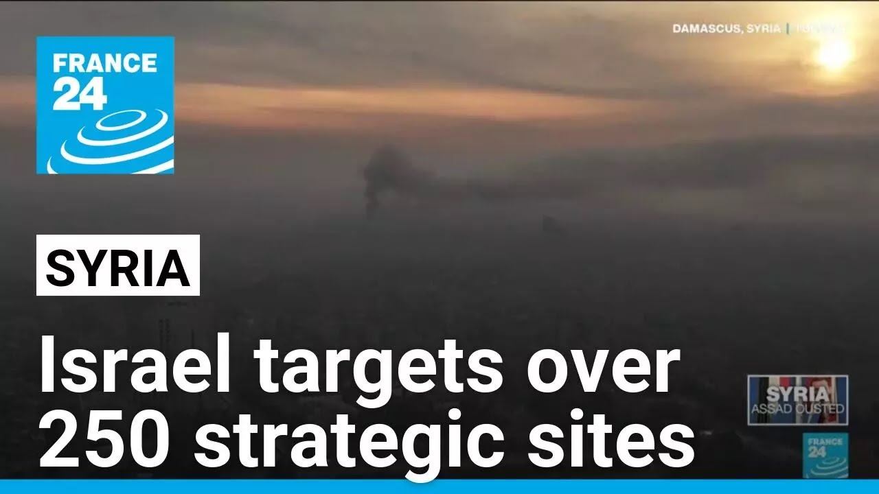 Israel airstrikes target over 250 strategic sites in Syria • FRANCE 24 English