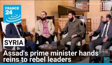 Syria begins transfer of power, Assad's prime minister hands reins to rebel leaders • FRANCE 24