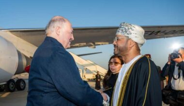 President of Belarus arrives in Oman