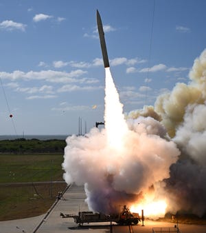 The U.S. Army's Rapid Capabilities and Critical Technologies Office, in collaboration with the U.S. Navy Strategic Systems Programs, launches a hypersonic missile Thursday from Cape Canaveral Space Force Station.
