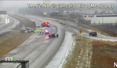 Man dies after crashing on Highway 52 in Inver Grove Heights during icy conditions