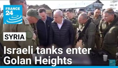 Israeli tanks enter occupied Syrian territory of Golan Heights to 'protect communities'